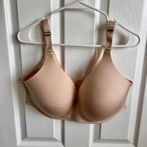 Soma‎ Vanishing 360 Wireless Bra 40DD Nude Adjustable Straps Full Coverage